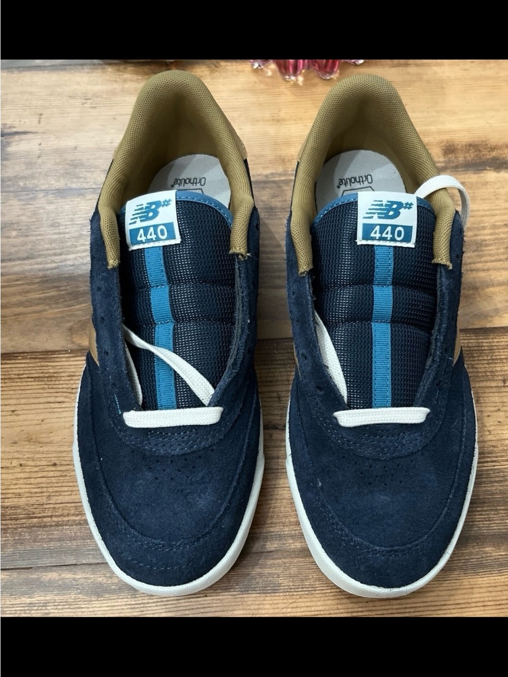New Balance New Balance Numeric 440 Men's Navy, Tan & Rust Low-Top Sneakers - Picture 2 of 5